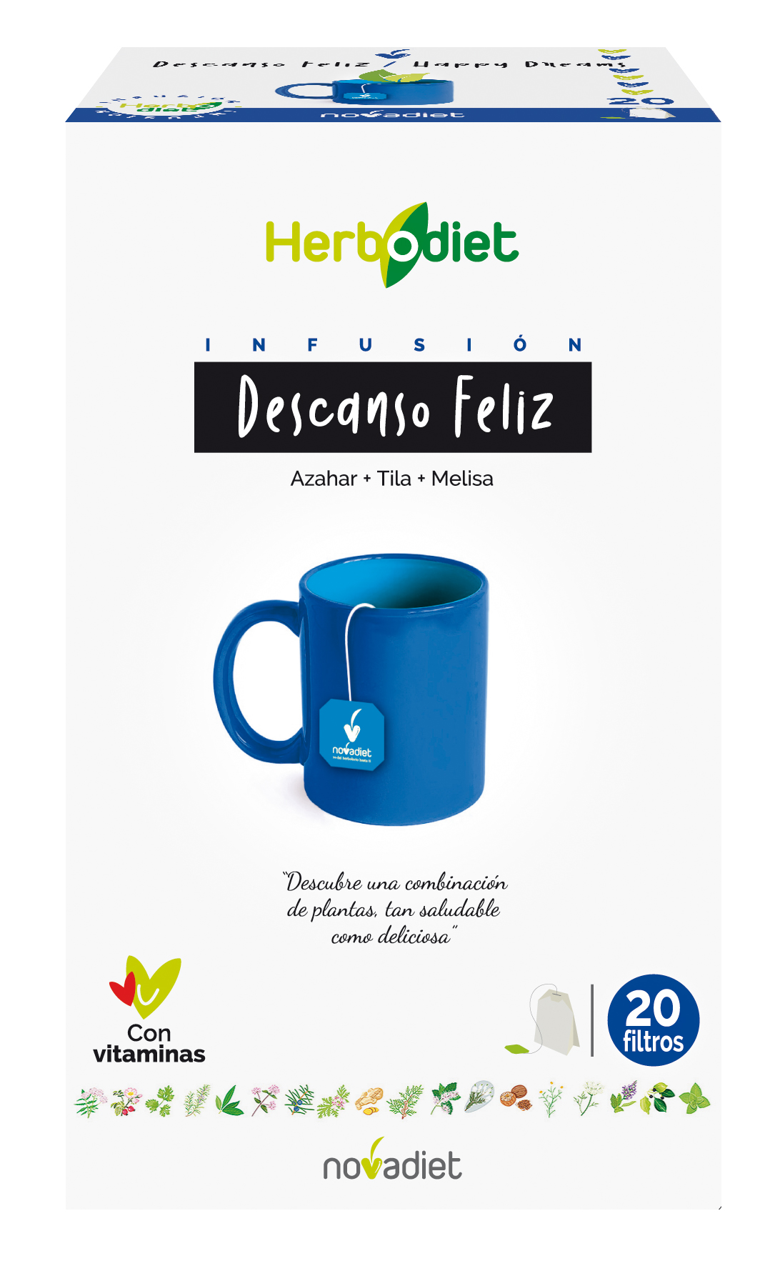 Novadiet Herbodiet Descanso Feliz 20 Filtros